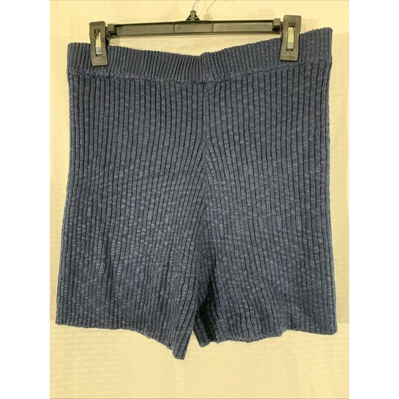 Boutique Short Set Navy Blue Sweater Set Womens XL 2pc Slim Style Nwt Tank Top - Picture 5 of 6